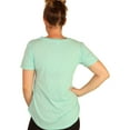 thumbnail image 3 of P.J. Salvage Womens Solid Rounded Hem Pajama Sleep T-shirt, Blue, Small, 3 of 5