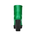thumbnail image 2 of BLISSFUL STEP Women's Round Toe Side Zip Block Heels Ankle Boots Green (Size 6.5), 2 of 6