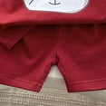 thumbnail image 5 of Toddler Boy First Day of School Outfit Short Sleeve Tops and Shorts Set Back to School Clothes 6-12 Months 12-24 Months 2t 3t 4t 5t 6t 7t 8t 9t Children 6-7 Years, 5 of 7