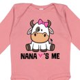 thumbnail image 4 of Inktastic Nana Loves Me Girl Cow Girls Long Sleeve Baby Bodysuit, 4 of 5