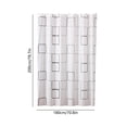 thumbnail image 3 of Shower Curtain Liner,Quick Dry Waterproof Square Plastic Curtain with 12 Hooks,Screen for Bathroom,RV,Hotel Restroom,70.87x78.74 Inch, 3 of 6