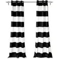 thumbnail image 1 of DriftAway Mia Stripe Room Darkening Grommet Unlined Window Curtains, 1 of 5