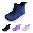 thumbnail image 3 of XIMIN Kids Girls Rain Boots Chelsea Ankle Booties Waterproof Non Slip Lightweight Workout Athletic Water Sneakers for Garden Work Fall Winter Footwear, 3 of 5