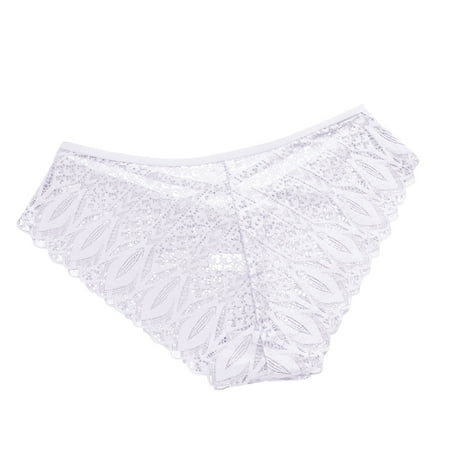 Vblhal Clearance Clothes under $5.00 Women Sexy Criss Cross Hipster Panties Seamless Bikini Panty Briefs Lace Underwear Tangas Soft V-Back Lingerie Thongs