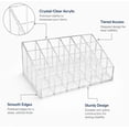 thumbnail image 6 of 24 Slot Clear Acrylic Lipstick Display Holder, Cosmetic Organizer for Makeup Storage, TIKA, 6 of 8