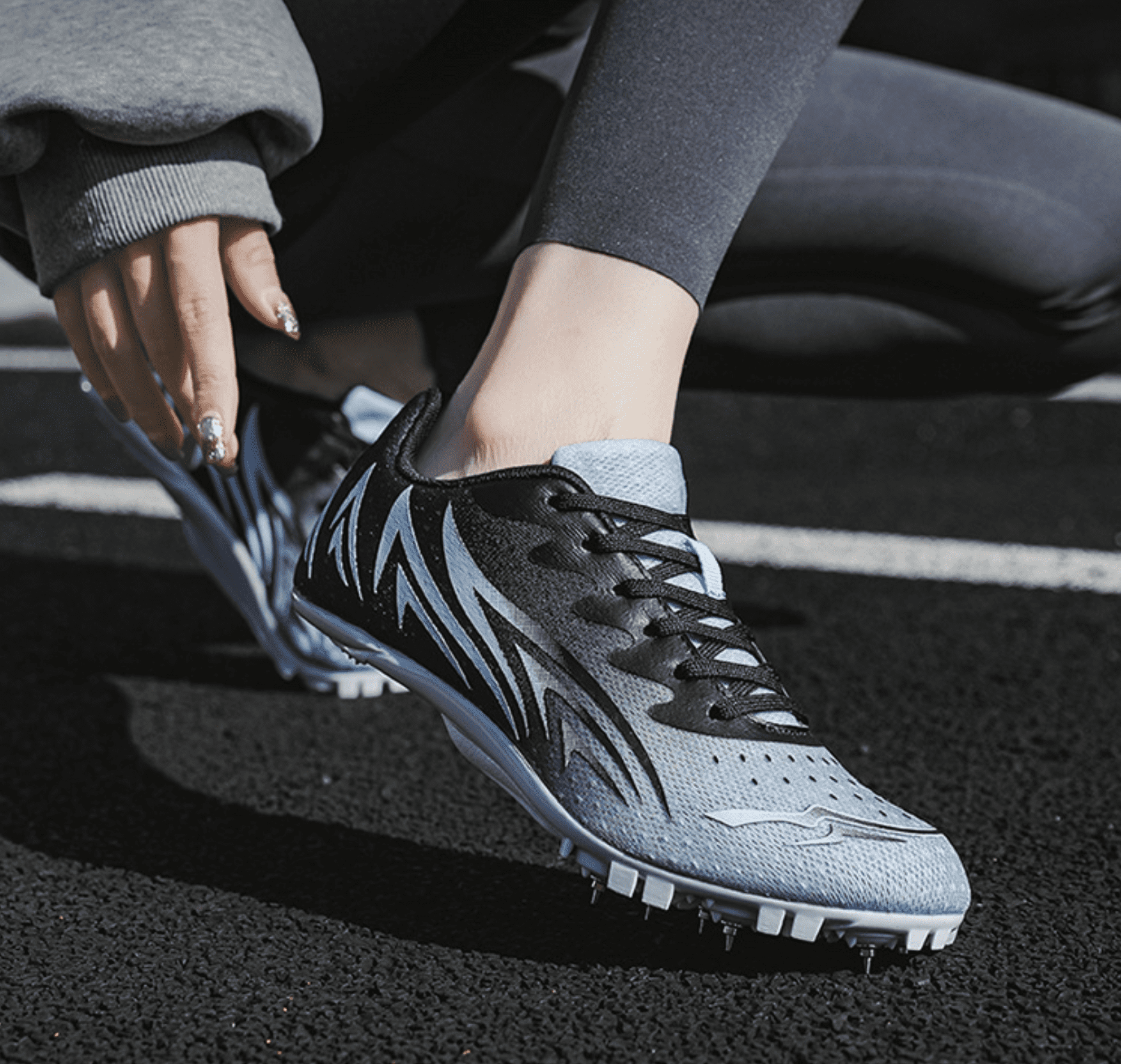 OnyxTrek Track and Field Shoes for Men Women 8 Spikes Boys and Girls Kids Running Racing Shoes