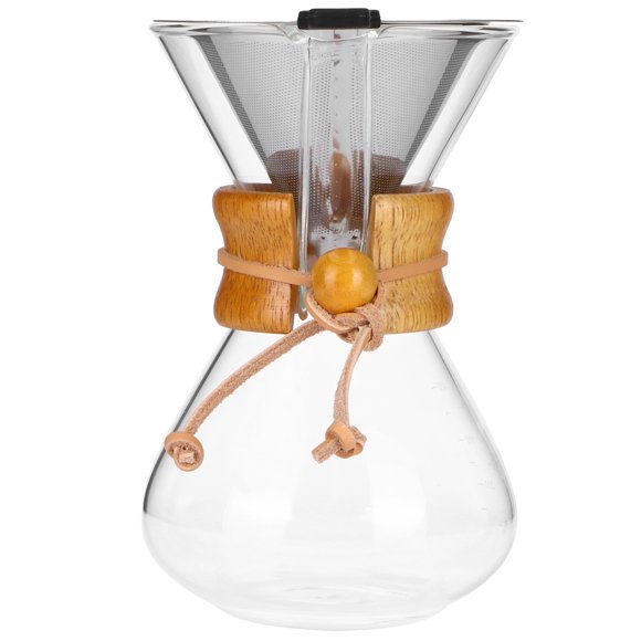 Unbranded Glass Coffee Drip Pot with Stainless Steel Filter