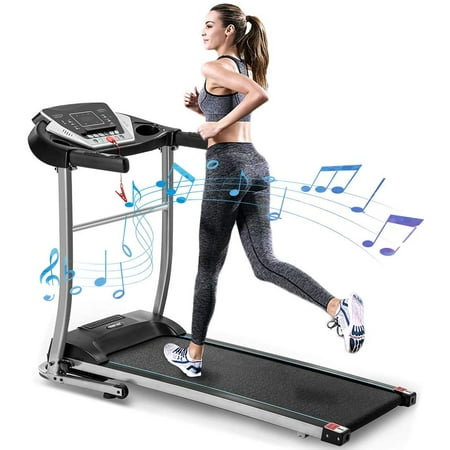 Treadmill Folding Electric Treadmill Motorized Running Jogging Machine Easy Assembly Electric Treadmills for Home, 12 Programs with Speakers on Waltrack