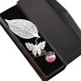 thumbnail image 1 of Metal Leaf Bookmark Coste de mariposa 3D, regalo único para lectores, maestros y niñas esquí esquí Gafas de esquí, 1 of 5