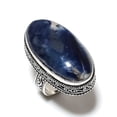 thumbnail image 2 of Natural Sodalite Gemstone 925 Sterling Silver Jewelry Ring Size 9.5, 2 of 2