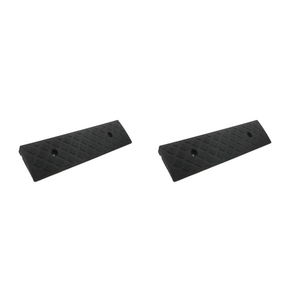 XIBUFE 2pcs Lightweight Plastic Driveway Ramps Portable Trailer Ramps for Steps Heavy-Duty Shed Ramp Lawn Mowers Ramp Doorway Ramp Plastic Curb Ramp for Cars Truck Scooter