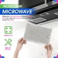 thumbnail image 5 of NATEFEMIN 2 Pack Microwave Oven Grease Filter for GE LG Kenmore Frigidaire 100% Tested Easy to Use WB06X10309, 5 of 9