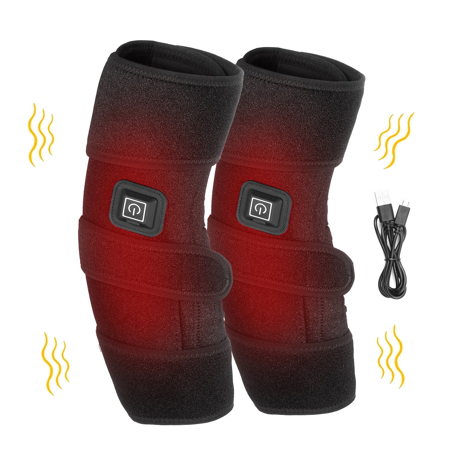 Anself Heated Knee Brace with Adjustable Temperature for Knee Injury