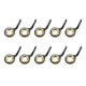 thumbnail image 1 of Juego de 10 anillos guía para caña de pescar, para pesca en barco. Oro 8, 1 of 9