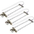 thumbnail image 1 of Juego de 3 cadenas antideslizantes de acero para una conducción segura en invierno, cadenas de tracción para nieve de tamaño mediano para automóviles, SUV y camiones, 1 of 5