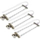 thumbnail image 1 of Juego de 3 cadenas antideslizantes de acero para una conducción segura en invierno, cadenas de tracción para nieve de tamaño mediano para automóviles, SUV y camiones, 1 of 5