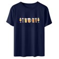 thumbnail image 3 of Blouse Femme Oktoberfest Col Rond Mode T-Shirt Été Imprimé Manches Courtes Pull T-Shirt Hauts Chemise, 3 of 4