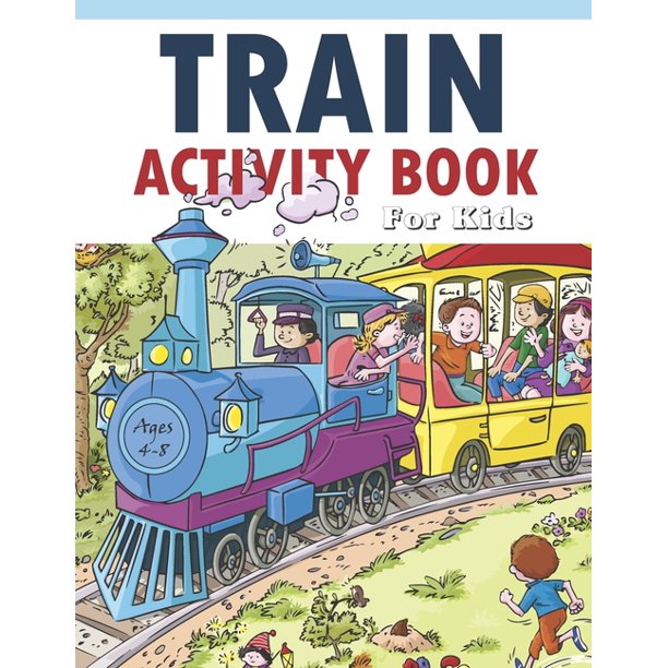 Train Activity Book For Kids 48 41Pages for Make Free Time Useful, Improve Problem Solving