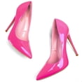 thumbnail image 5 of Zhabtuc Women's Classic Slip On Heels Sexy Pointed Toe Pumps Stiletto Pumps Party Dress Shoes Pink Size 11, 5 of 6
