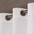 thumbnail image 3 of Exclusive Home Delano Heavyweight Textured Indoor/Outdoor Grommet Top Curtain Panel Pair, 54"x96", Silver, 3 of 6
