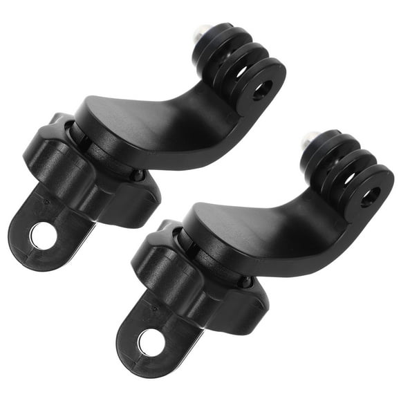 WASHWEPE 2Set Camera Clamp Mount Compatible With Gopro in Black ABS and Metal for 360 Degree Swivel