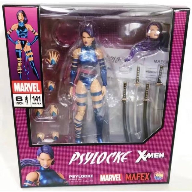 MAFEX - muñecas mutantes psylock originales 141, juguetes periféricos de cine y televisión, regalos, adornos coleccionables