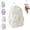 White, variant on 2026 New Rosy Posy Backpack, Cream Star Drawstring Backpack,16" Large Capacity Cute Kawaii Backpacks for School Travel