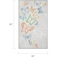 thumbnail image 2 of Small 3x5 Washable Rug for Kids Room, Soft Colorful Butterfly Grey Rugs for Bedroom Women, Non Slip Non Shedding Baby Girls Room Rug for Nursery Playroom Tent Dorm, 2 of 14