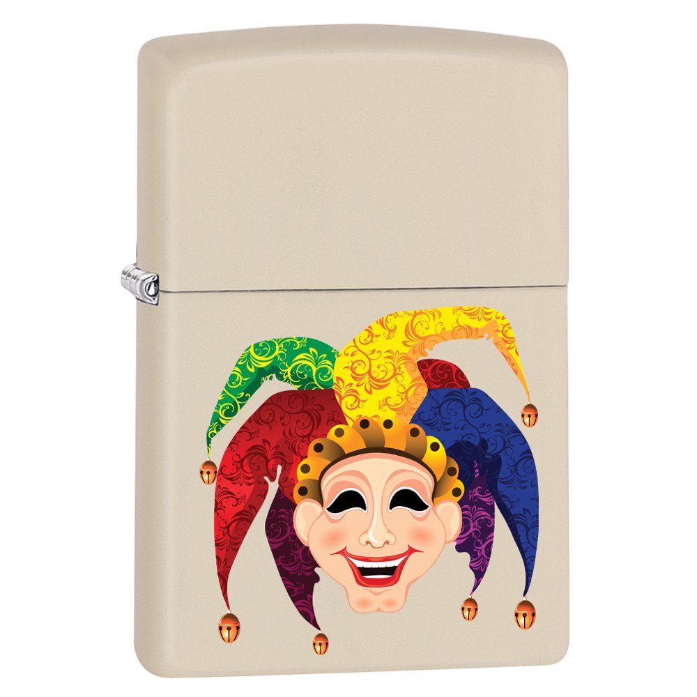 Zippo Lighter Joker Mask Cream Matte