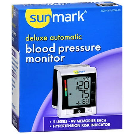 UPC 038703919077 product image for Sunmark Deluxe, Wrist Blood Pressure Monitor - 1 ct | upcitemdb.com