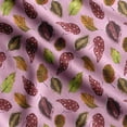 thumbnail image 1 of Soimoi Leaves Printed, Poly Canvas Fabric, Decor Sewing Fabric by The Yard 56 Inch Wide,Decorative Fabric for Curtains Tote Bags, Pink & Green, 1 of 1