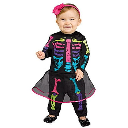 Baby Color Bones Skeleton Infant Costume