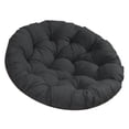 thumbnail image 1 of Cojín para silla de columpio, cojín para silla de jardín, cojín para asiento de hamaca elegante y multiusos Negro, 1 of 8