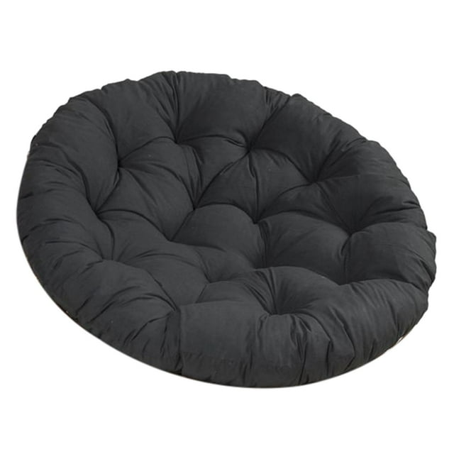 Cojín para silla de columpio, cojín para silla de jardín, cojín para asiento de hamaca elegante y multiusos Negro