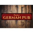 thumbnail image 1 of German Pub Novelty Sign, Metal Wall Decor - 4x18 inches, 1 of 4