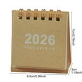 thumbnail image 6 of Selrti 2026 Mini Desk Calendar Jan.2026-Dec.2026 12 Monthly Planner Small Standing Flip Calendar with Twin-Wire Binding for Home Office, 6 of 8