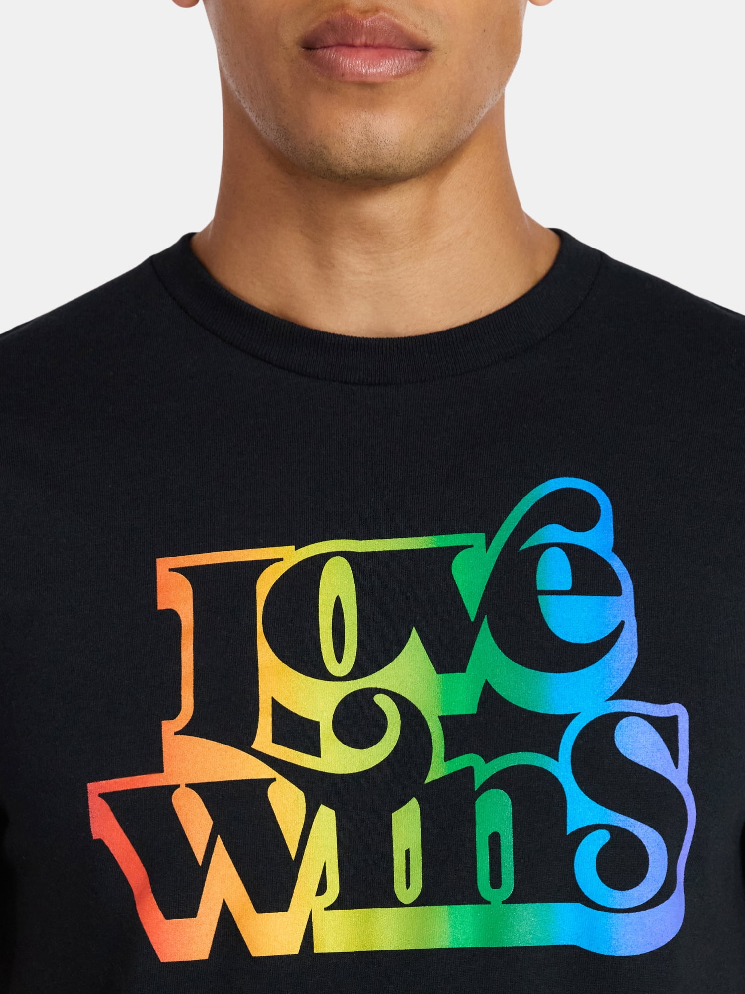 Pride Love Wins Graphic Tee Shirt, Men's Sizes XS-5XL