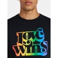 thumbnail image 4 of Pride Love Wins Graphic Tee Shirt, Men's Sizes XS-5XL, 4 of 5