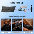 thumbnail image 4 of Windshield Sun Shade Umbrella for Mazda 3 2014-2025, 360 Rotation Sunshade Intended for car Interior Accessories, High Reflective Front Window Sun Shield Visor for UV Protection, 4 of 5
