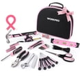 thumbnail image 1 of Kit de herramientas WORKPRO Pink 236 piezas con bolsa de transporte, 1 of 8