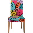 thumbnail image 1 of Funda Protectora para Silla ABPHQTO Elástica Colorida Asiento Comedor Hotel Fiesta de Boda Juego de 1, 1 of 4