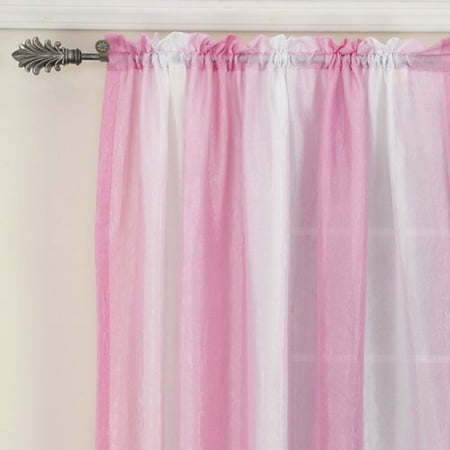 your zone crushed ombre curtain panel, pink jubilee