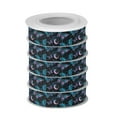 thumbnail image 2 of 5 Rolls Christmas Ribbon 1.5 inch Wide Decorative Ribbon for Gift Wrapping and Holiday Decorations Butterfly and The Moon, 2 of 7
