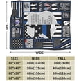 thumbnail image 4 of Black Nurse Medicine Heart Ultra-Soft Cozy Throw Blanket Home Decorative Blanket Nurse Gift for Women, 4 of 6