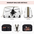 thumbnail image 5 of Xecao Army Soldiers With Sniper Rifle On Duty Print Fashion Makeup PVC Bag Large Capacity Travel Cosmetic Bag for Women Organizer Toiletry Clutch, 5 of 8