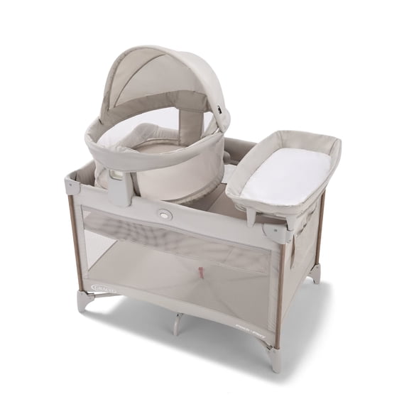 Graco Pack 'n Play Travel Dome Lux Playard, Linden Beige