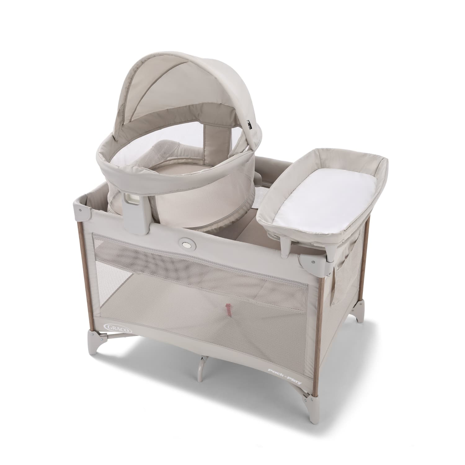 Graco Pack 'n Play Travel Dome Lux Playard, Linden Beige photo 1