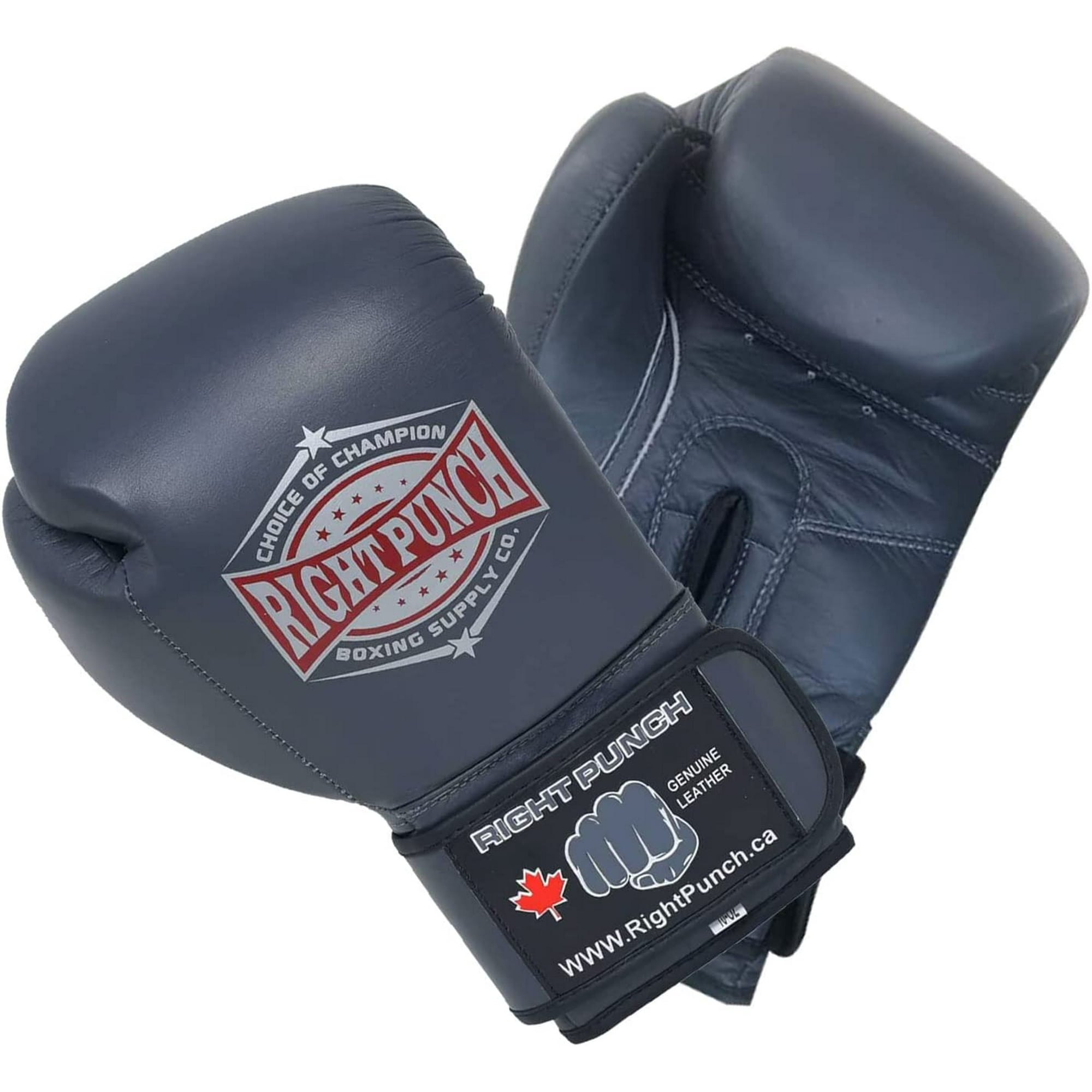 Genuine Leather Boxing Gloves Youth Kickboxing Muay Thai Sparring