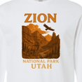 thumbnail image 4 of Inktastic Zion National Park Utah Vintage Landscape Art Long Sleeve T-Shirt, 4 of 5