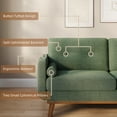 thumbnail image 6 of Danolapsi 64" W Loveseat Sofa,Mid Century Modern Couch Comfy Love Seat Couches for Living Room,2 Seater Deep Seat Couch Linen Upholstered Couch for Bedroom Office,Easy to Install Love Seats Furniture, 6 of 9